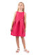 Kinderkleid Ärmellos Fuchsie