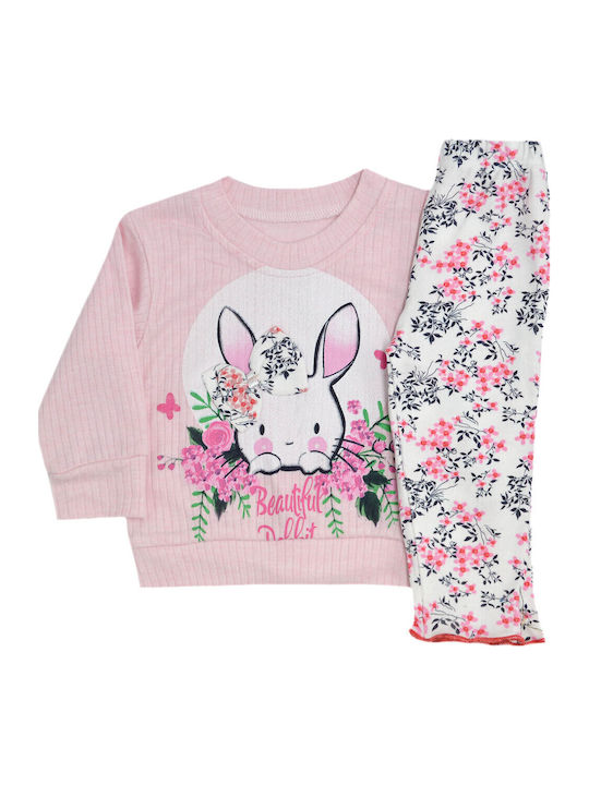 Extan Bebe Kids' Pajamas Winter Pink