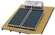 Nobel Încălzitor solar de apă 300lt Inox Energie Triplă Pompă de căldură 4 m² Țiglă de acoperiș Selectiv