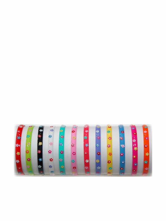 Kinder Haarband mit Blume Orange 1Stück