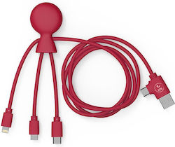 Xoopar Regular USB to Lightning / Type-C / micro USB 1m Cable (XP103024)