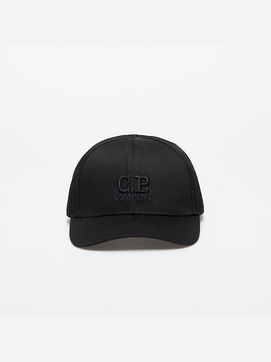 C.p. Company Gabardine Logo Cap Black