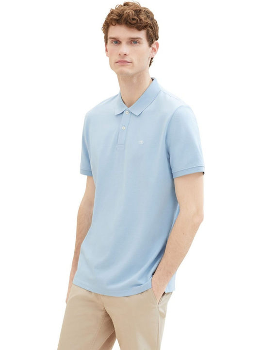 Tom Tailor Basic Polo Αθλητικό T-shirt Middle Blue