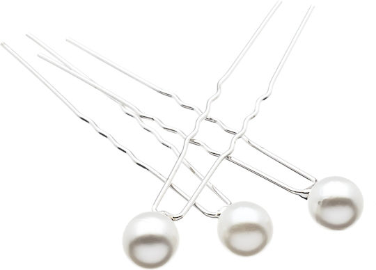 Silver Pearl Hair Pin