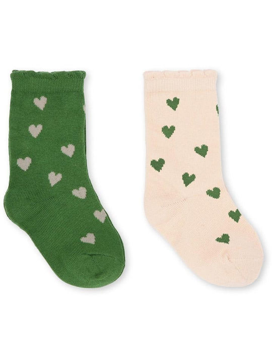 Konges Slojd Kids' Socks GREEN 2 Pairs ks3757