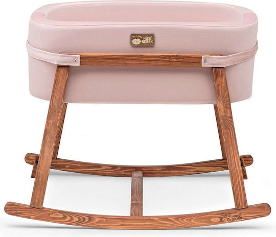 Hanah Home Cradle with Mattress Pink-Oak