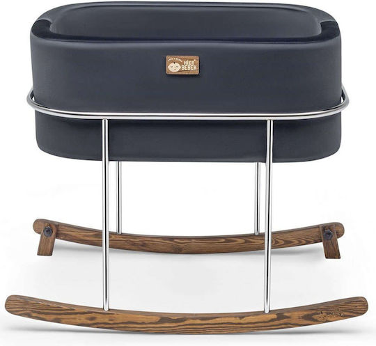 Hanah Home Wiege mit Matratze Black-Silver