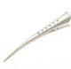 Metallic Clip Large With 6 Strass-silver