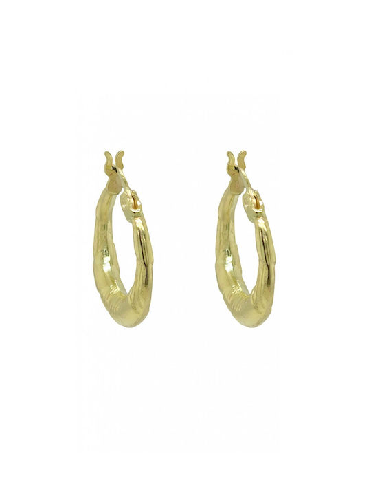 Earrings Gold hoops 14 Carats 12mm