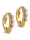 Емайлови обръчи Paula 8mm Tropical E265gm 18k златно покритие 925 сребро
