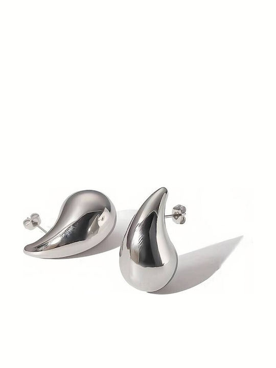 Acrylohrringe mit Tropfendesign 1,8cm 65899 Silber Silber