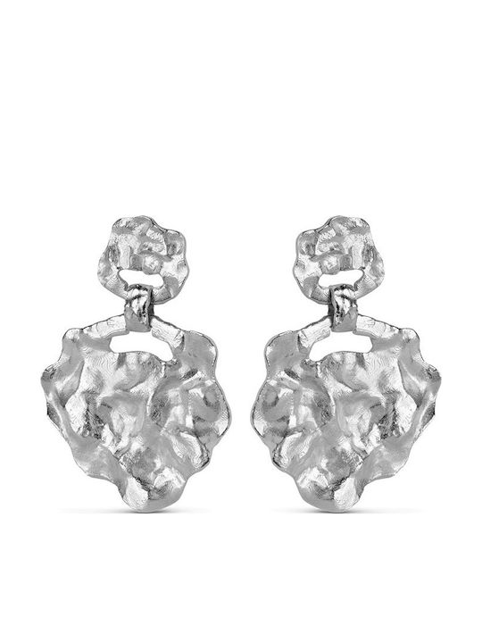 Enamel Earring Windy Large E291sm 925 Ασήμι