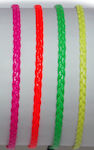 Stack Plastic Thin Braid In 4 Phosphorescent Colors-yellow