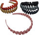 Plastic crown with design (6 mat colours)-orange