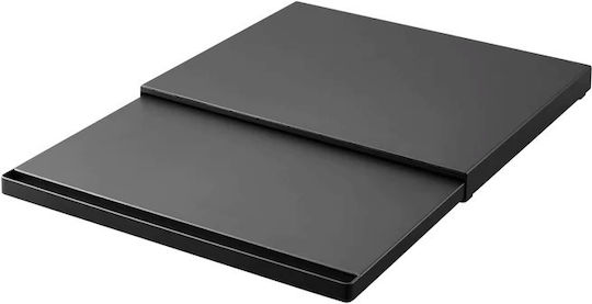 Yamazaki Extendable Kitchen Bench Metallic Black Tower 39-64.5x45x4