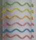 Plastik Zig Zag Plastikkrone In 6 hellen Farben-Orange