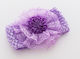 Panglică de păr cu floare-violet