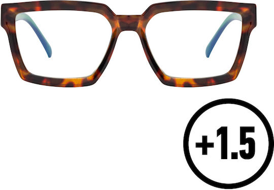 Reading Glasses +1.50 in Brown color W01004-002-2