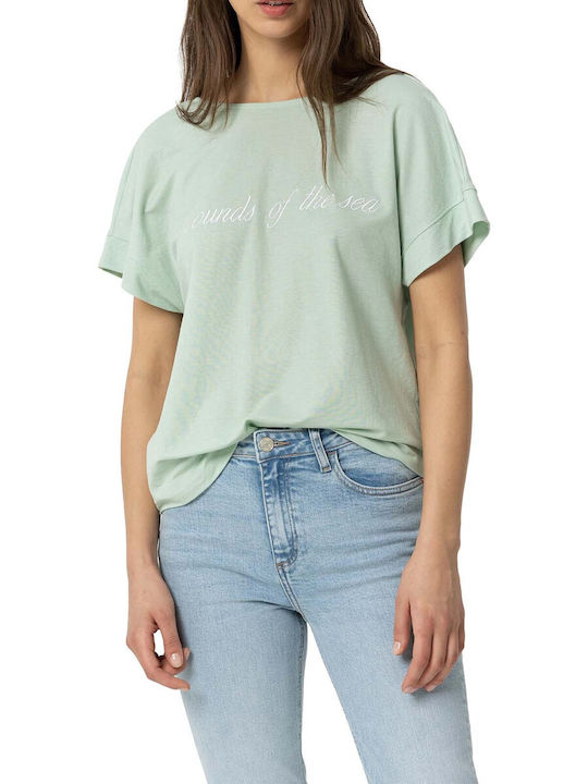 Tiffosi Damen Oversized T-shirt Mint