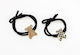 Black Hair Scrunchie 3477 White and Black