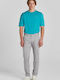 Gant Men's Trousers Chino Elastic in Slim Fit Gray