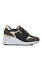 Marco Tozzi Damen Sneakers Black / Gold