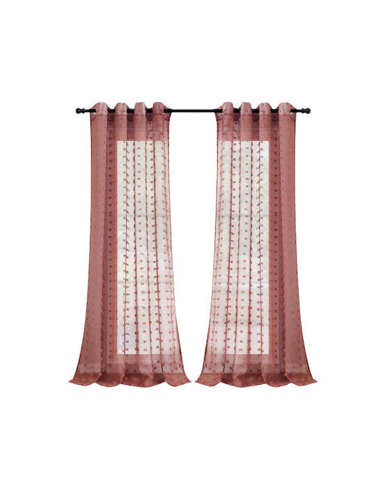 Curtain with Grommet Orange 140x260cm