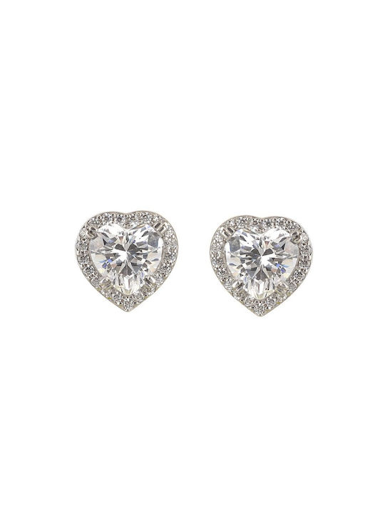 White Gold Earrings Rosette Eaxr23683s 14 Carat Earrings