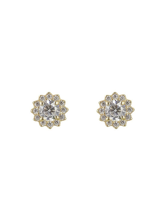 9 Carat Gold Eaxr25295g Rosette Earrings 9 Carat