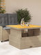 Garden & Outdoor Furniture Set Dining Room 2 Pieces Beige with Pillows