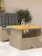 Garden & Outdoor Furniture Sets Dining Room Set 2 Pieces Beige with Pillows