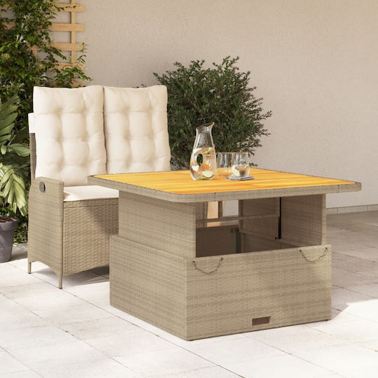 Garten- und Outdoor-Möbelsets 2 Stück Beiges mit Kissen