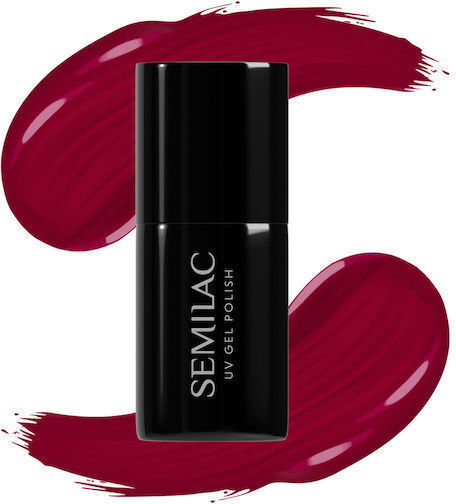 Semilac Ημιμόνιμο Βερνίκι Νυχιών Deep Red 071 7ml