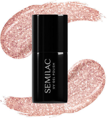 Semilac Ημιμόνιμο Βερνίκι Νυχιών Pink Gold 094 7ml