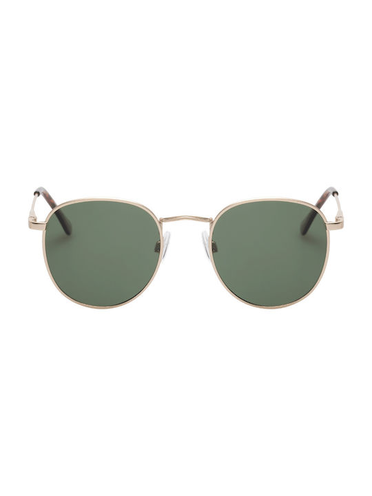 Sunglasses with Gold Metal Frame and Green Polarized Lens 05-6188-Gold-Olive