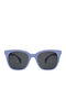 Mare Woman Sunglasses With Blue Horn-Rimmed Frame And Gray Polarized Lens 05-3308