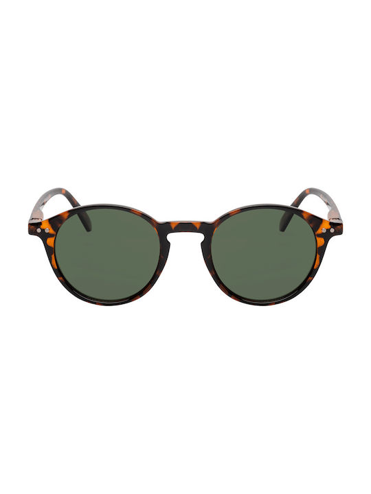 Sonnenbrillen mit Braun Schildkröte Rahmen und Grün Polarisiert Linse 05-2243CH-5