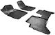 Carro Set of Front and Rear Mats 4pcs Tray Type for Ford Ranger 2012+ Black