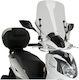 Puig Motorcycle Windshield & Windscreen Transparent Visor for Sym Symphony 125 for Yamaha SR 20868W