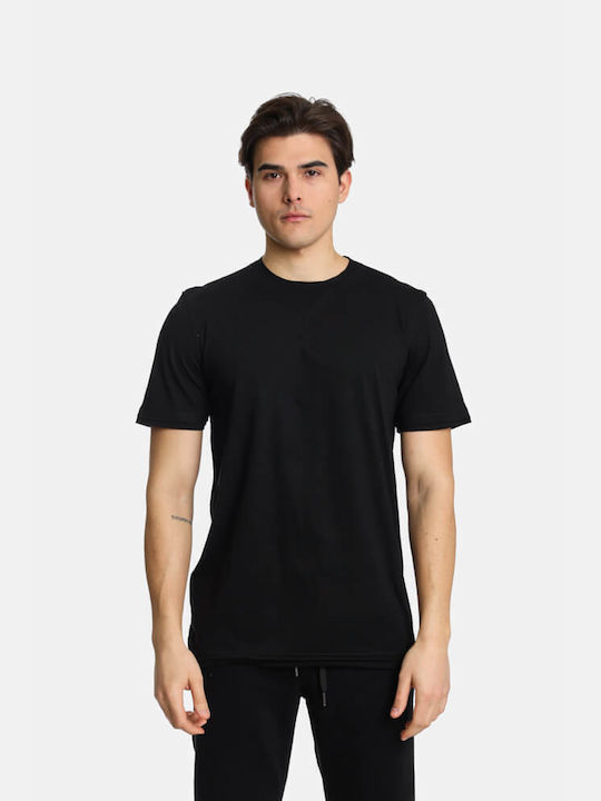 Paco & Co T-shirt Bărbătesc cu Mânecă Scurtă Negru