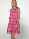 Vamp Dress Pink Begonia