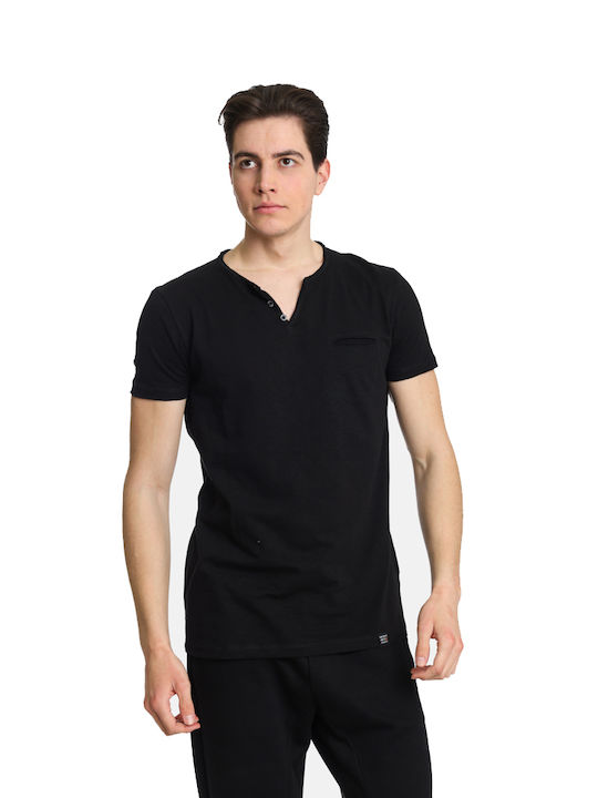 Paco & Co Men's Short Sleeve T-shirt Black