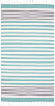 Aquablue Beach Towel Cotton with Fringes 180x90cm.