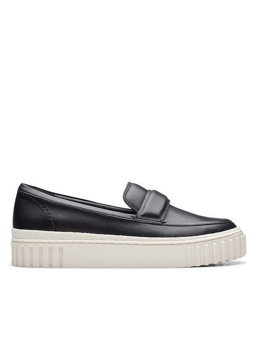 Clarks Cove Leather Women's Moccasins in Black Color