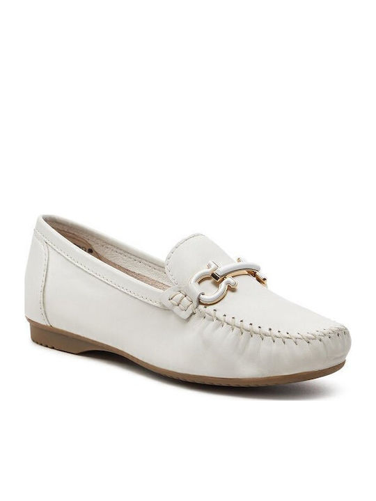 Women's Moccasins in White Color