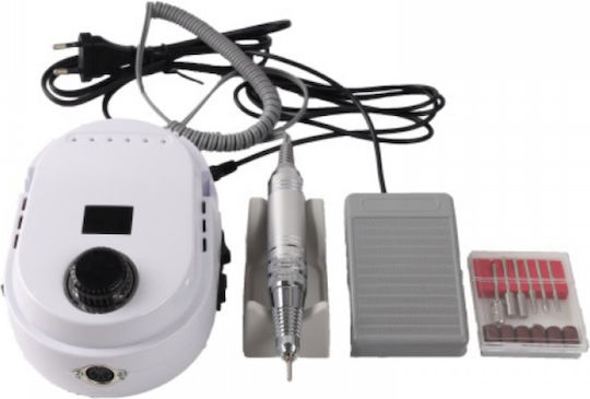 Nail Drill Power 25W White with Pedal