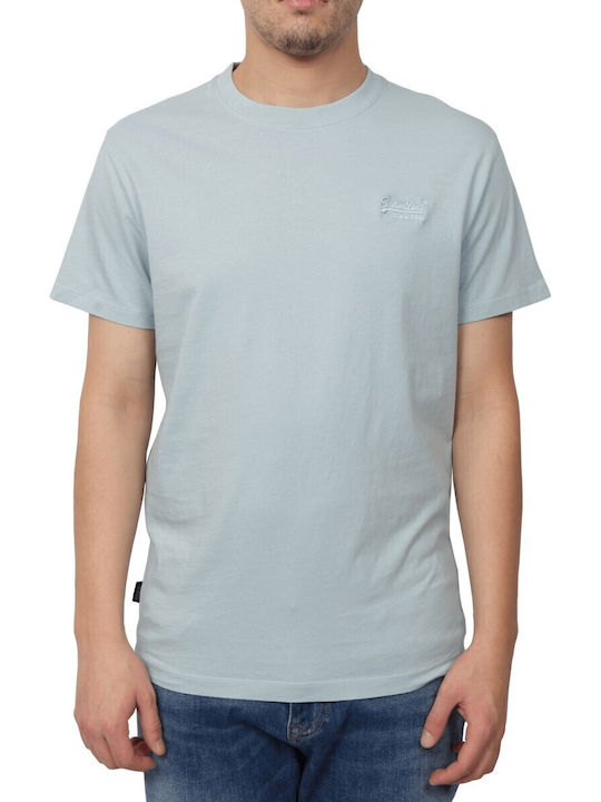 Superdry Herren T-Shirt Kurzarm Hellblau