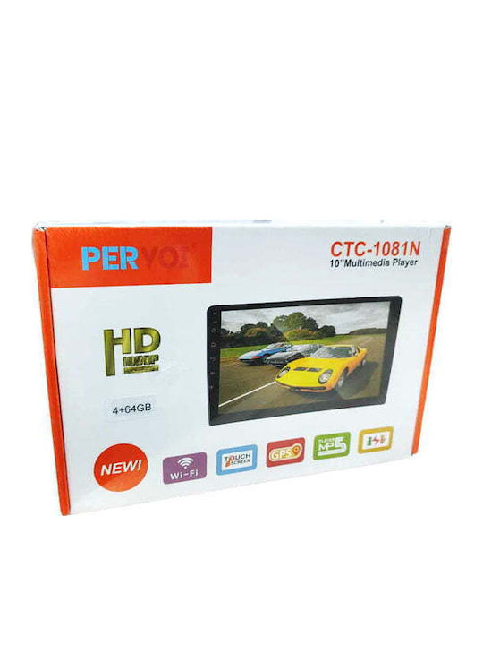 Ηχοσύστημα Αυτοκινήτου (Bluetooth/USB/WiFi/GPS/Apple-Carplay/Android-Auto) με Οθόνη Αφής 10"
