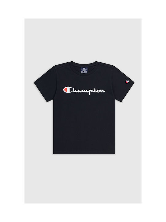 Champion Παιδικό T-shirt Μαύρο