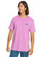 Quiksilver Herren T-Shirt Kurzarm Rosa